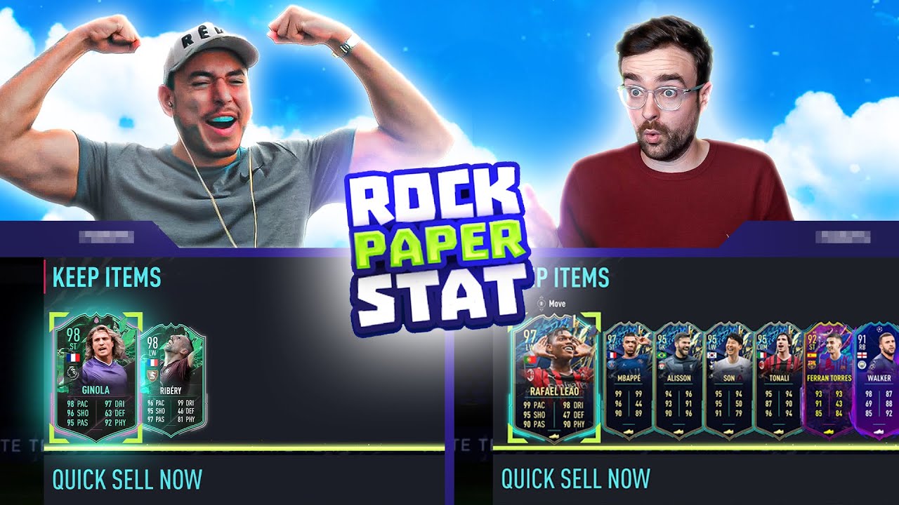 THERE’S NO WAY 😂 HILARIOUS Rock Paper Stat vs @AJ3 🔥