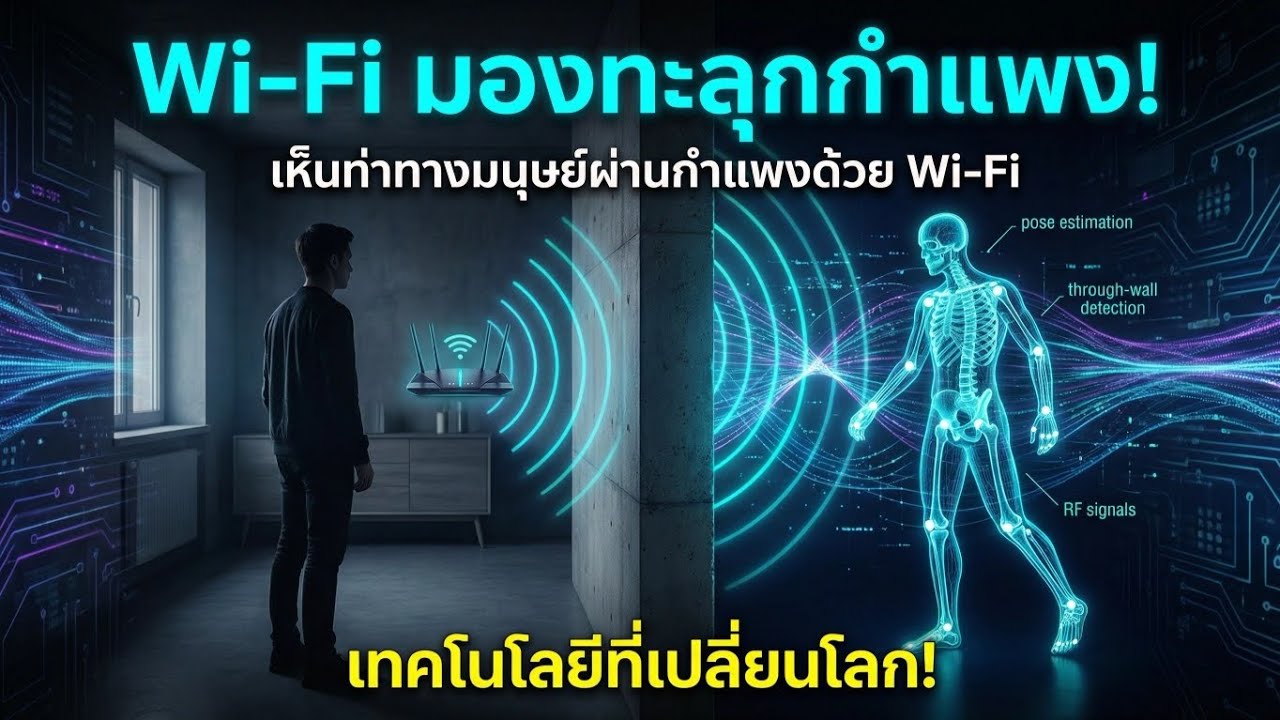 Wi-Fi มองทะลุกำแพง! | เทคโนโลยีตรวจจับท่าทาง มนุษย์ผ่านกำแพงด้วย Wi-Fi