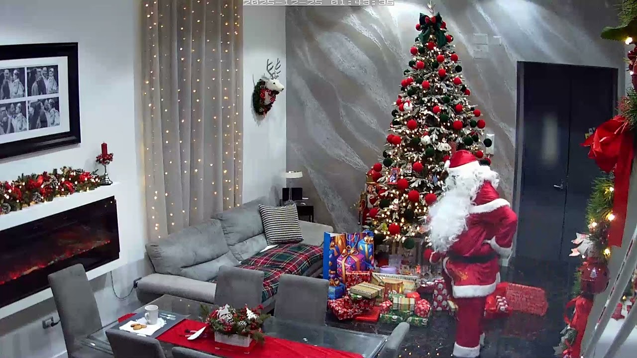 Babbo Natale scoperto a consegnare i regali a casa nostra! 