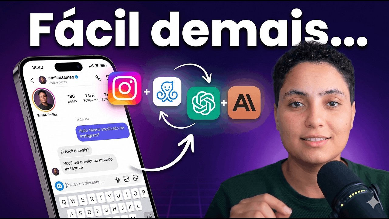 A MELHOR automação de Instagram: ManyChat + ChatGPT e Claude
