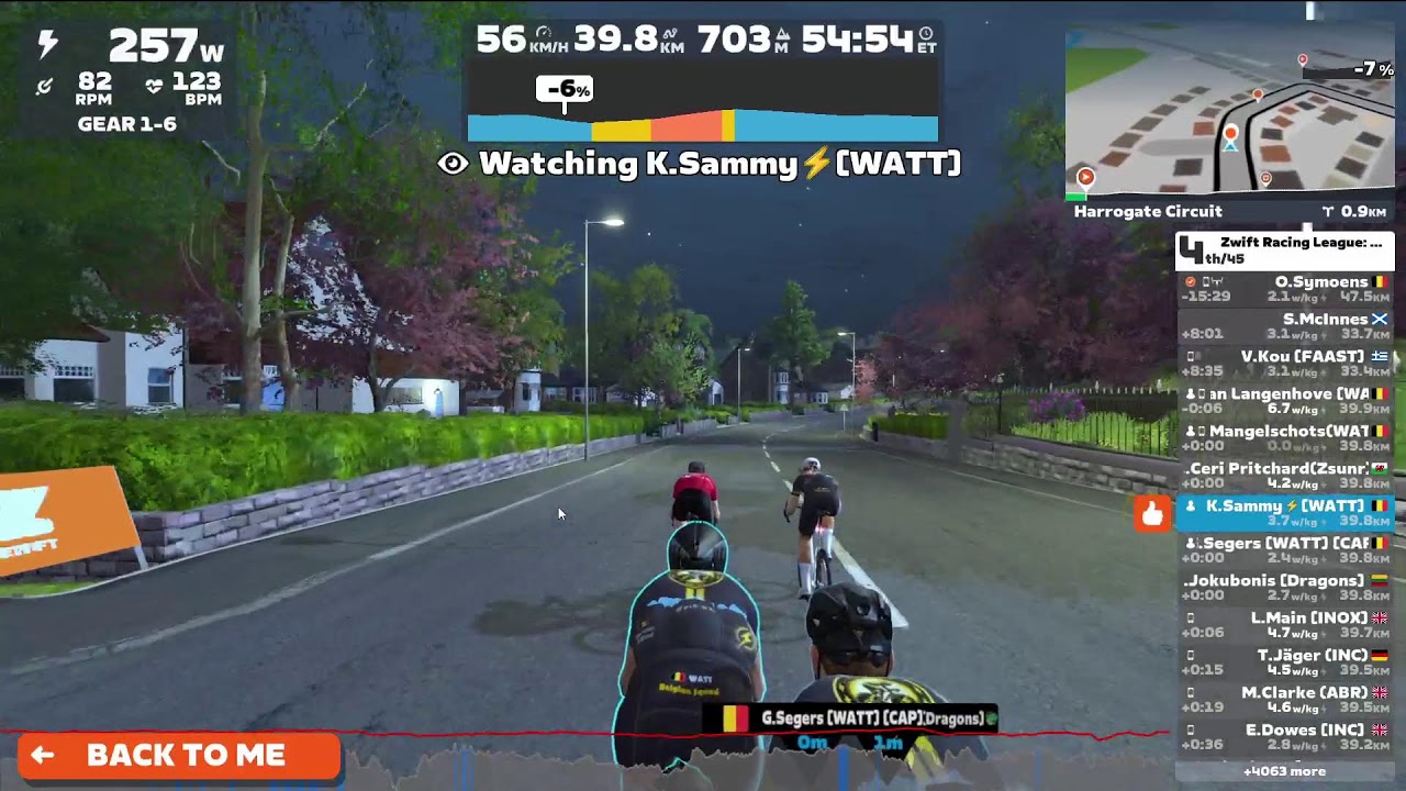 Zwift - Flamme Rouge Racing: Tour Watopia Stage 7