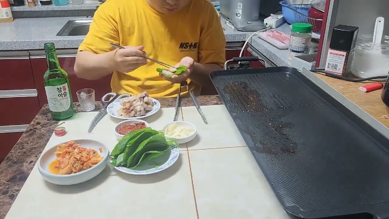 [아재밥상] 삼겹살을 구워먹자