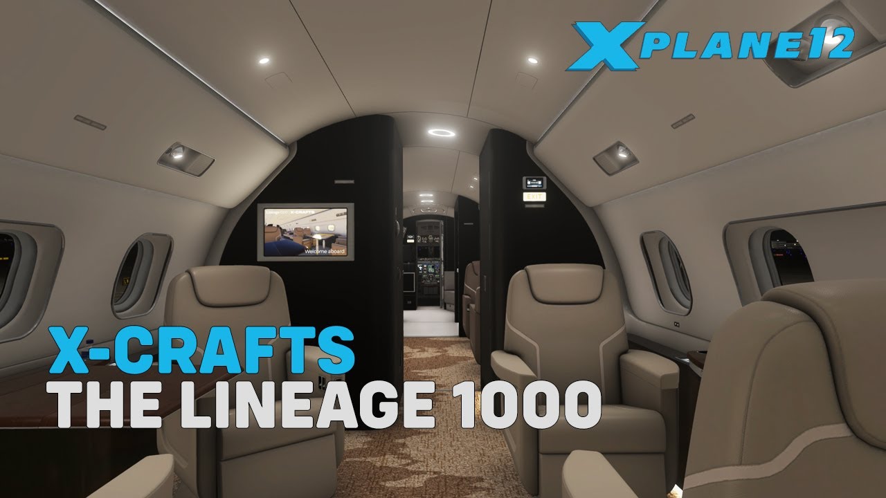 X-Crafts | The Embraer Lineage 1000 | First Look | X-Plane 12