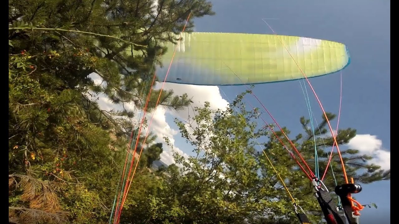 Paragliding Tree landing - Hradisko place
