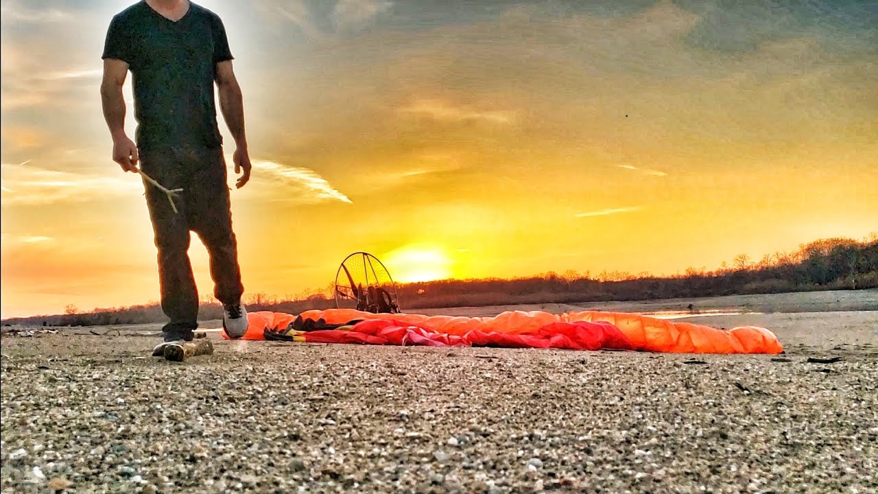 SOLO CAMPING ON A DESERTED ISLAND! Created fire with my Paramotor but not how you'd think...