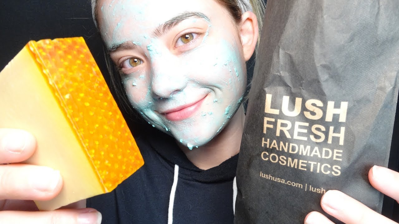 ASMR LUSH Relaxing Self Care & Haul! Face Mask, Crinkle Sounds, Whispering