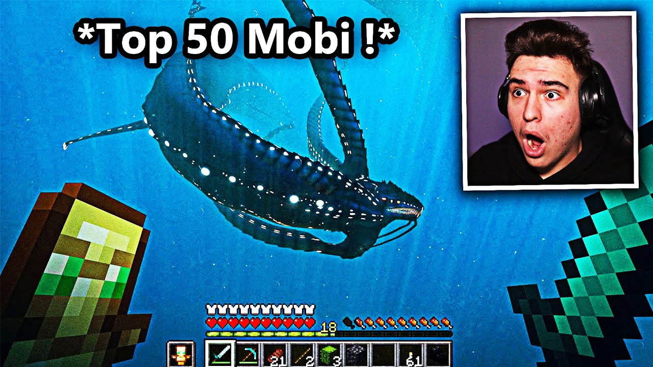 TOP 50 CREATURI GIGANTICE & CREEPY DE CARE SĂ FUGI ÎN MINECRAFT !! (COMPILATIE)