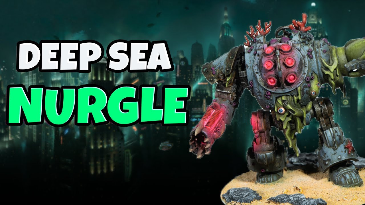 Painting the Mezgike DredgeNaught. MY NEW Deep Sea Nurgle Army!