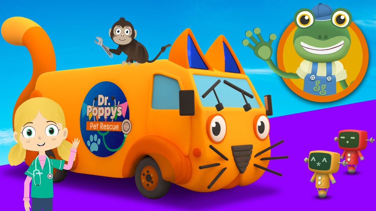 Andy The Animal Ambulance Visits Gecko's Garage | Trucks For Kids
