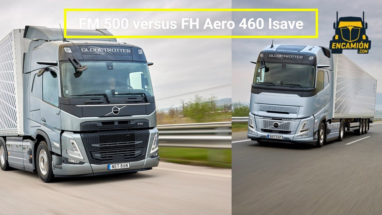 COMPARATIVO ¿Cual es MEJOR?  FH AERO 460 I-SAVE versus FM 500  Volvo Trucks EN RUTA GRECIA 2ªparte