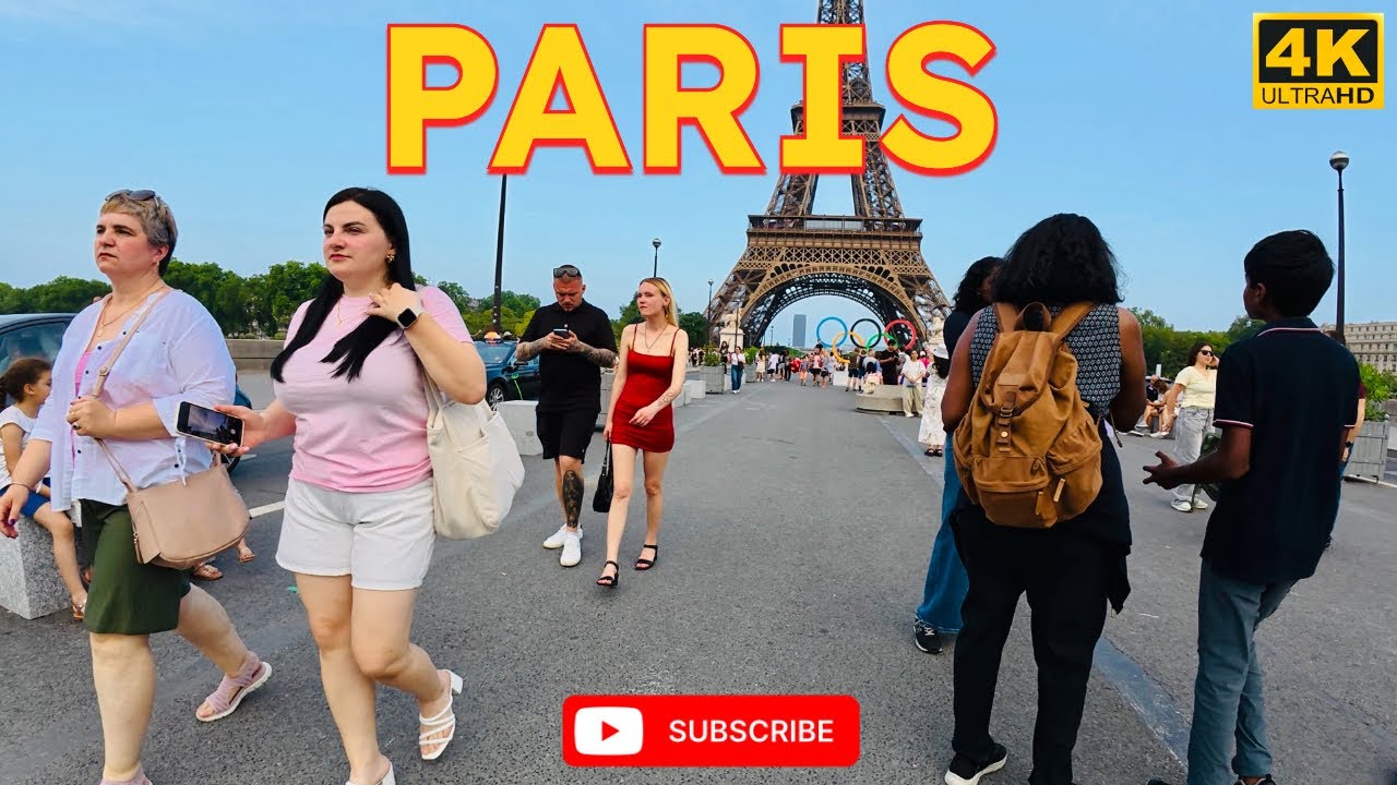 🚶‍♂️ Walking in Paris | 4K 🇫🇷 | 30°C 🌞 | June 14, 2025 | 🎬 With Captions