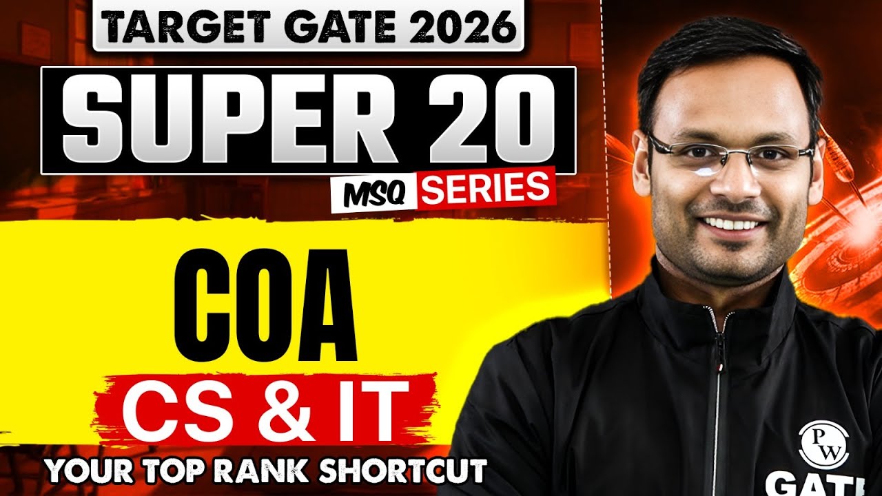Computer Organization and Architecture | CS & IT | Target GATE 2026 Super 20 Series