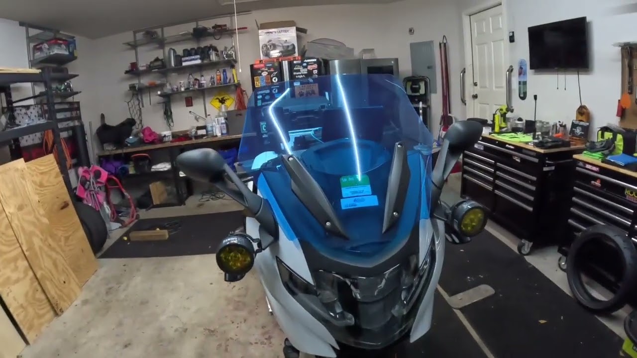 BMW K1600 GT Rally prepped for the 2025 Iron Butt Rally