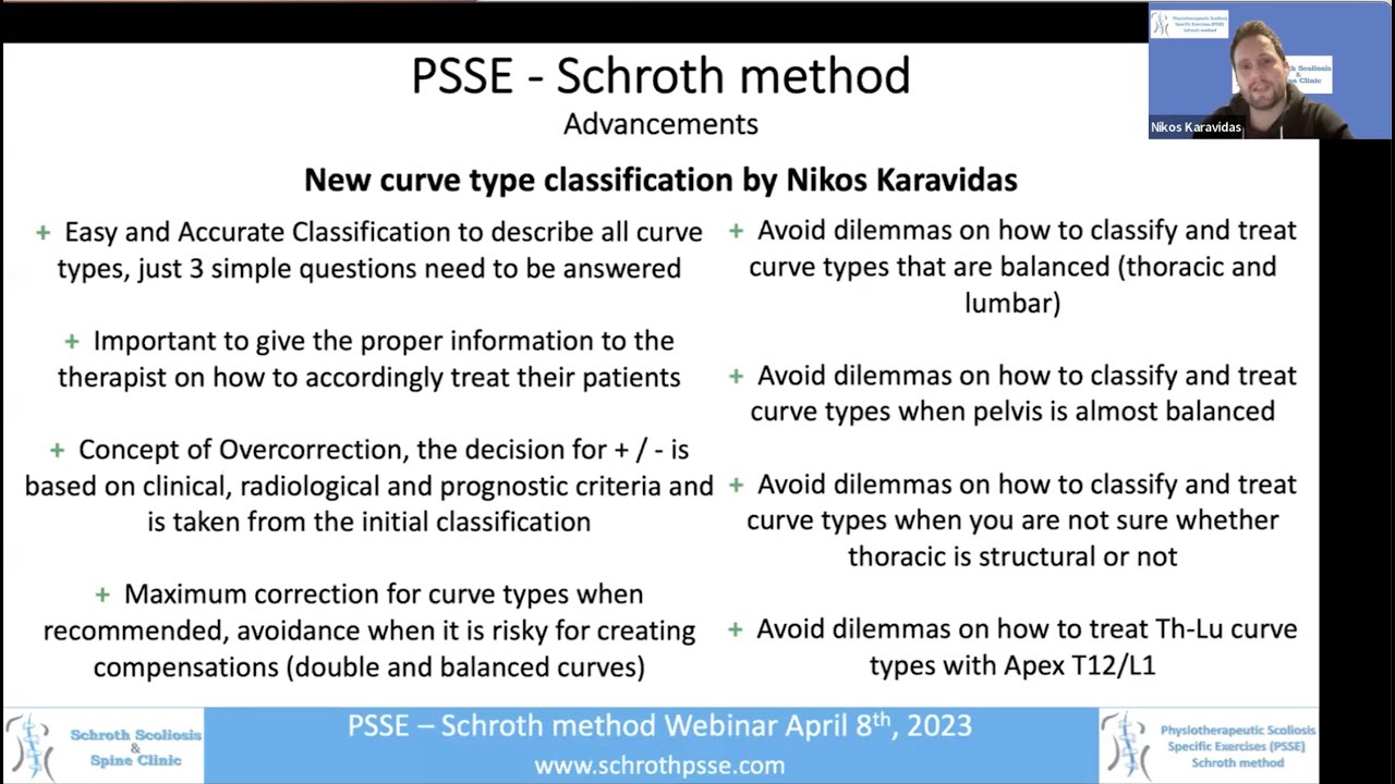 WEBINAR PSSE-Schroth method by Nikos Karavidas (Greece), organized by PSSE-Schroth Instructors