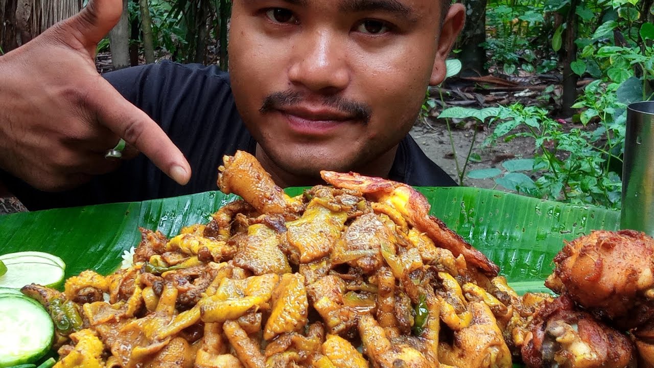 Chicken Skin fry With Green Chilli