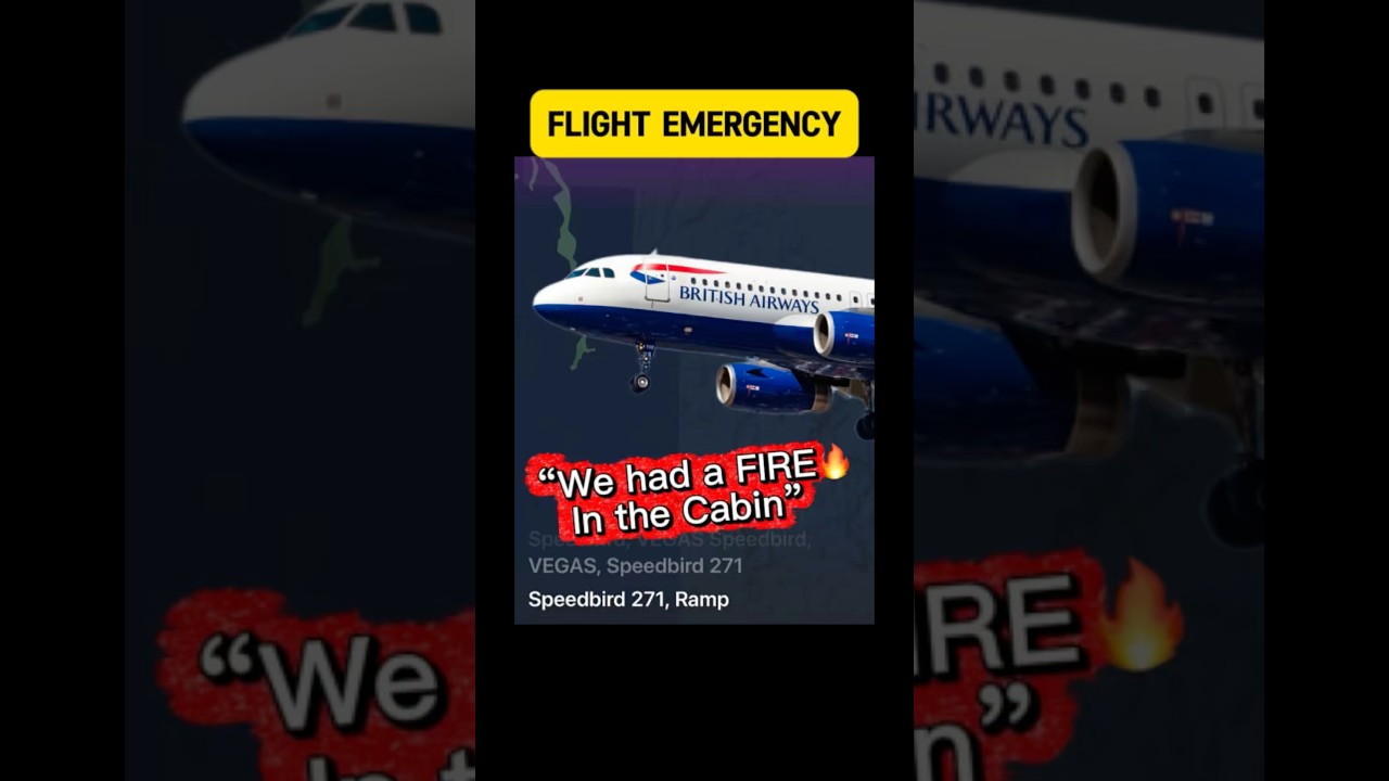 Переговоры с диспетчером: пожар на борту British Airways #авиапроисшествие