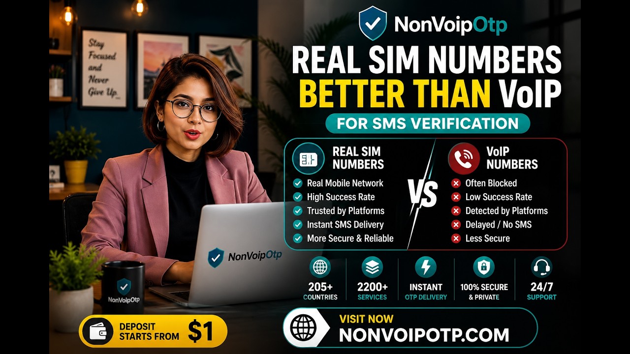Real SIM vs VoIP Numbers | Which Is Better for SMS Verification? | NonVoipOtp
