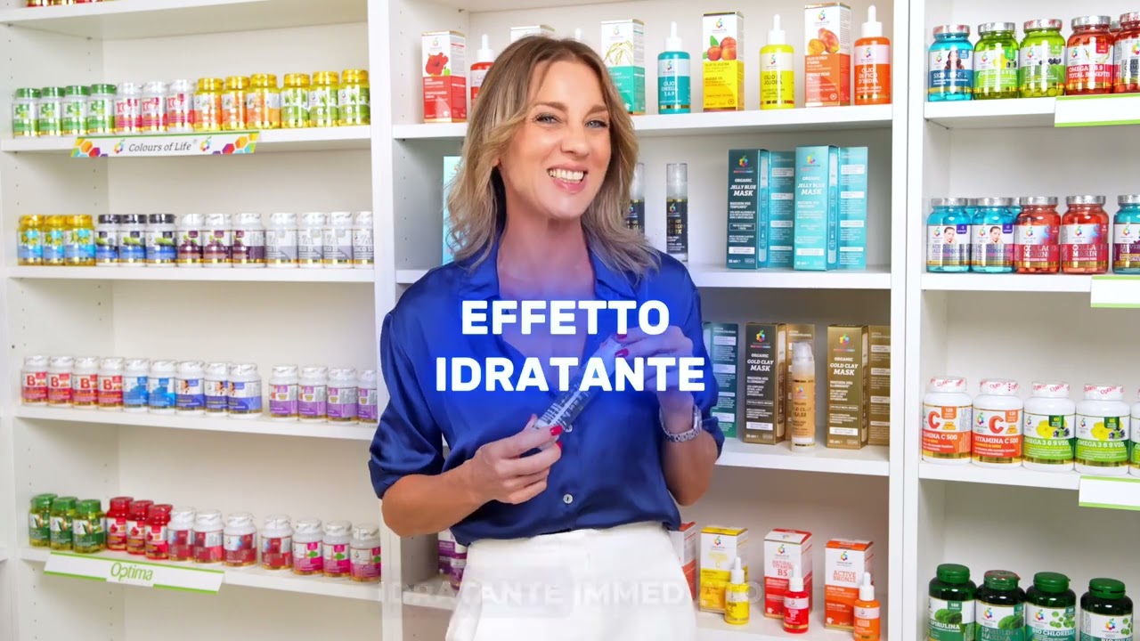 Maschera viso Jelly Blue con acido ialuronico - tonificante - Colours Of Life