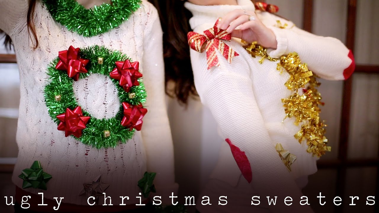 DIY UGLY & TACKY CHRISTMAS/ HOLIDAY SWEATERS