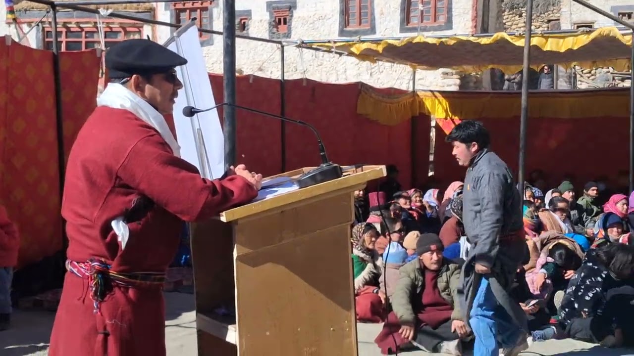 Speech by LBA vice President at Liktsey on the occasion of winter H D P   #ladakhiyoutouber 