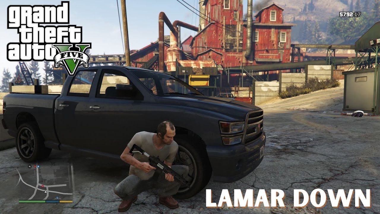 GTA V Lamar Down Mission Gameplay | Franklin Saves Lamar from Ballas (PS5 4K)