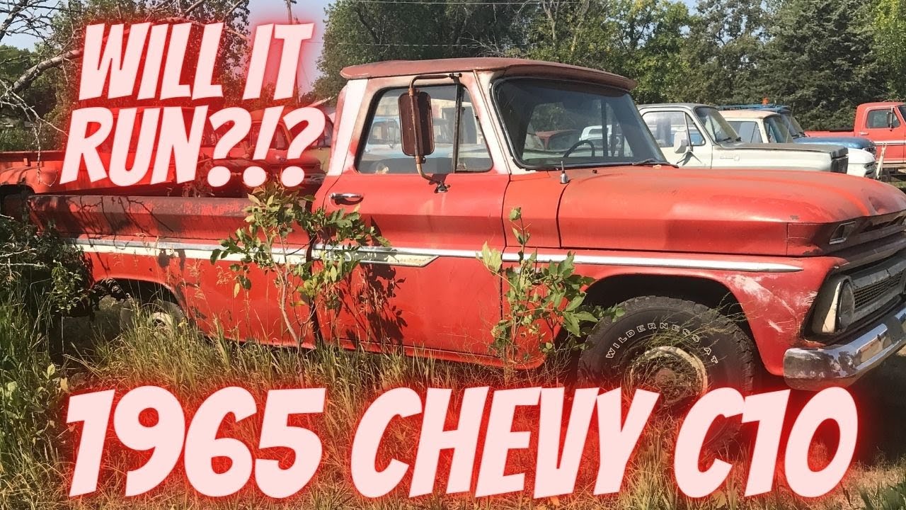 Брошенный фермерский грузовик Chevrolet C10 1965 года! На ходу?!? Специальное предложение на аукц...