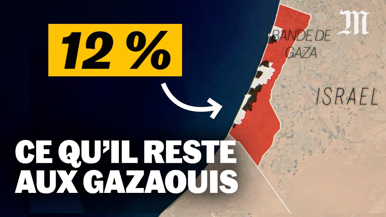 Les Gazaouis ne sont plus autoris&eacute;s &agrave; vivre que sur 12% de l&rsquo;enclave palestinienne