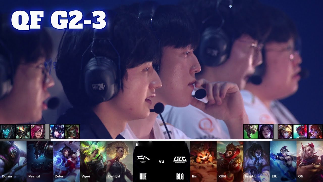 HLE vs BLG - Game 3 | Quarter Final LoL Worlds 2024 | Hanwha Life vs Bilibili Gaming G3 full