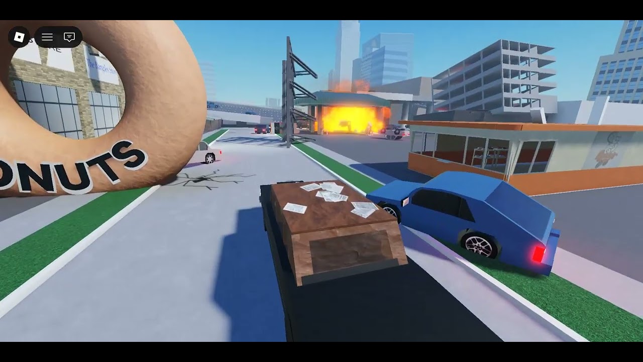 Driving a ZIL Limousine inside of a heavy earthquake in Roblox!