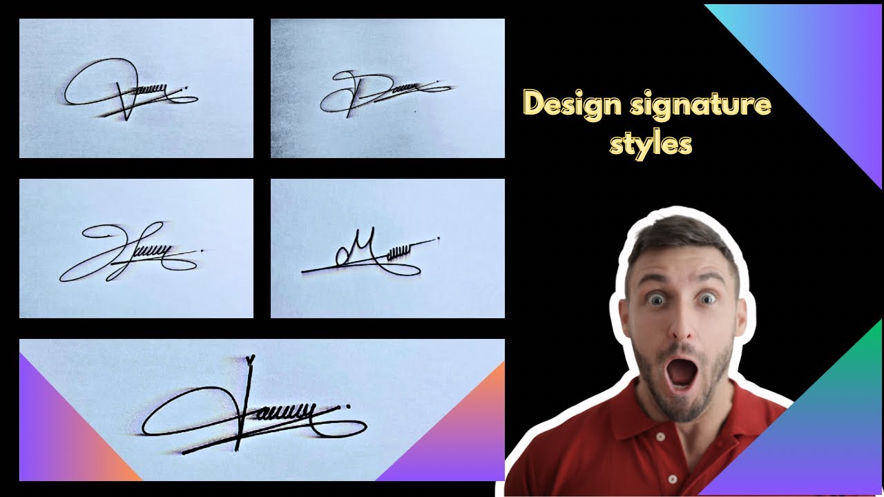 How to create beautiful and easy signatures |how to make signature easy but beautiful /easy tutorial
