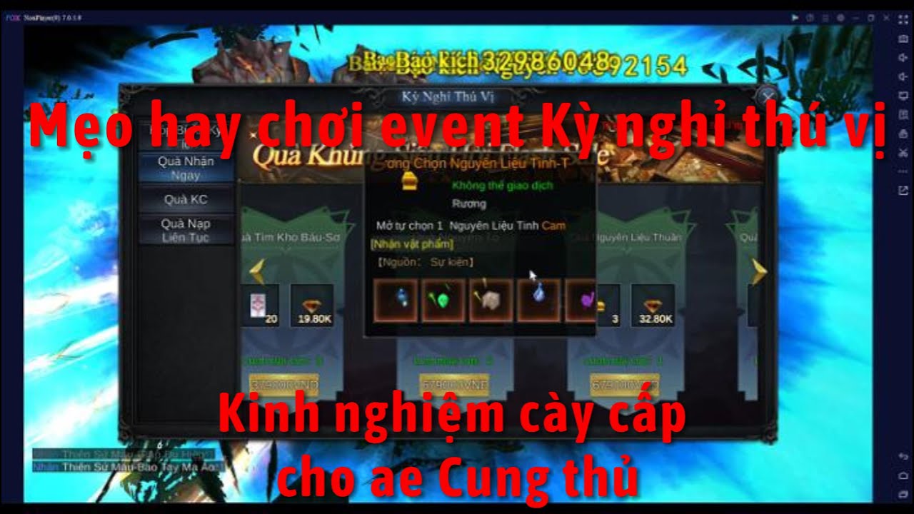 MU Trứng vàng: Chia sẻ kinh nghiệm đua top cấp phái cung thủ-Mẹo chơi event Kỳ nghỉ thú vị
