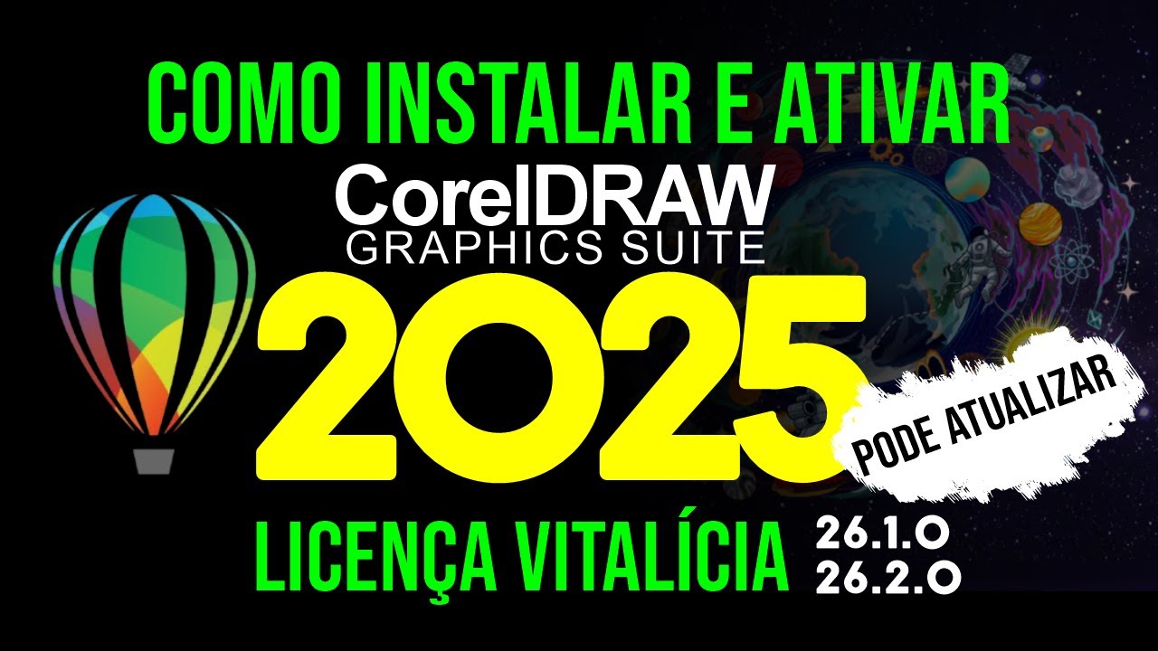Como instalar o CorelDRAW 2025 - Licença Vitalícia - PODE ATUALIZAR EM 2025 #CorelDRAW2025