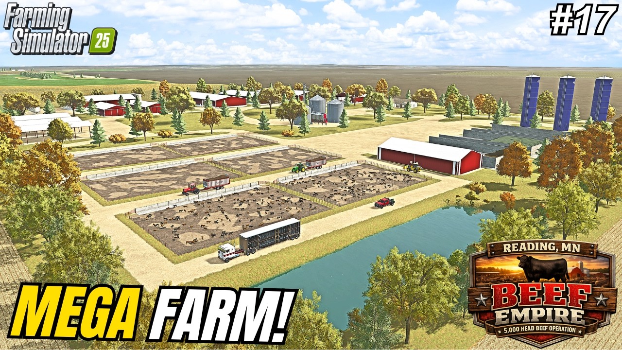 WE NOW HAVE 2,000 BEEF CATTLE ON OUR $20,000,000 MEGA FARM! | Reading, MN | Farming Simulator 25 #17