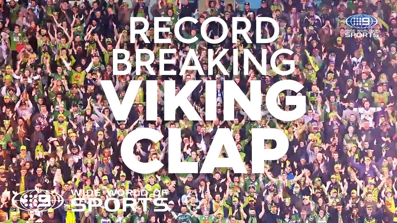The record-breaking Viking Clap at Canberra Stadium | NRL on Nine