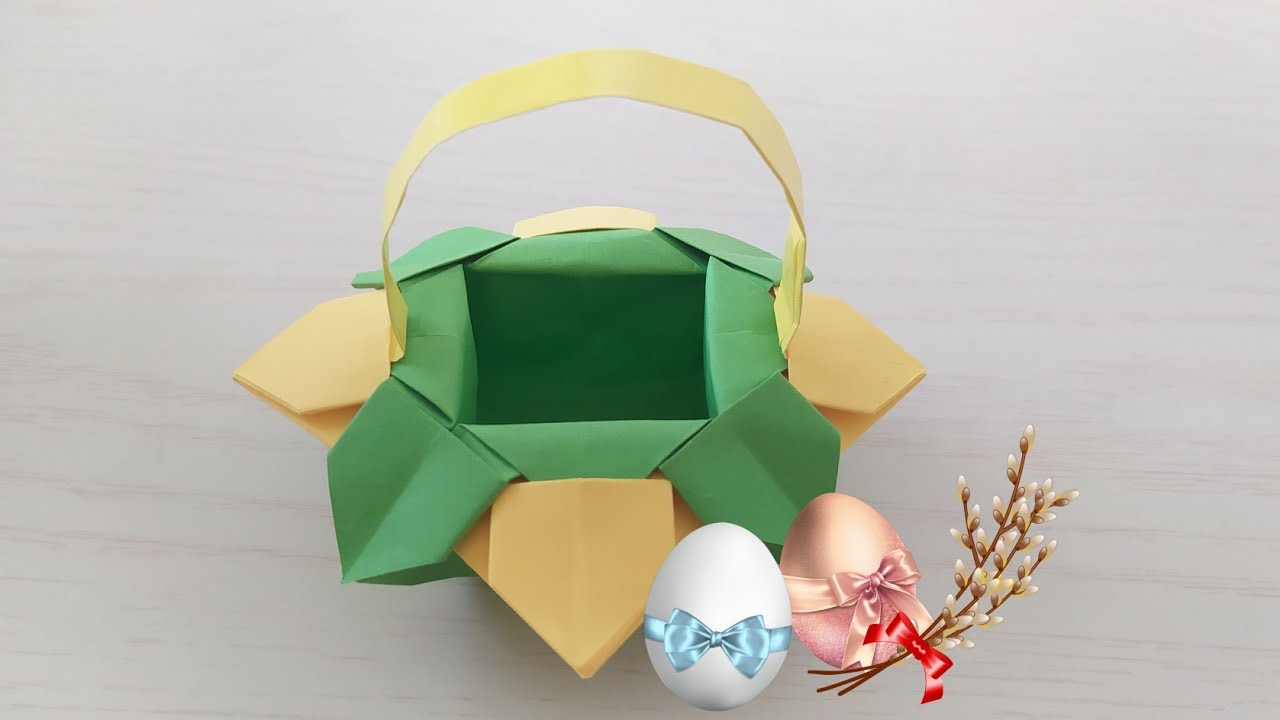 Easter basket origami