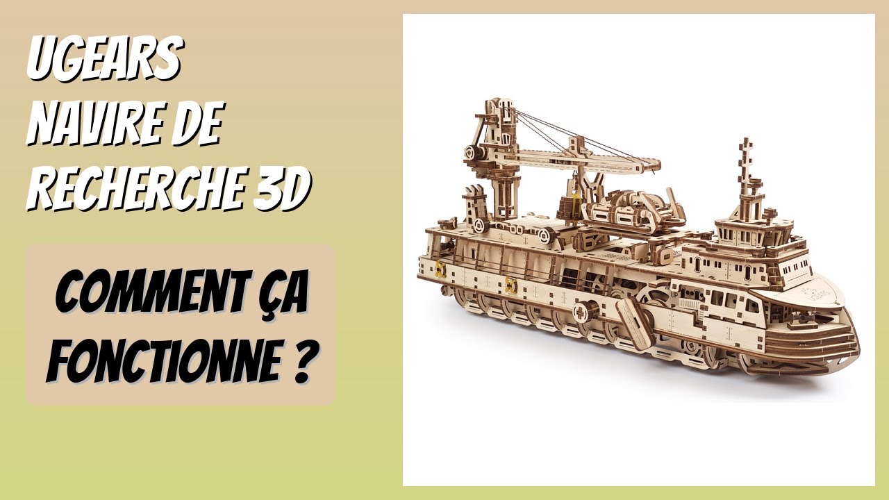AVIS (2026) : UGEARS Navire De Recherche 3D. DÉTAILS