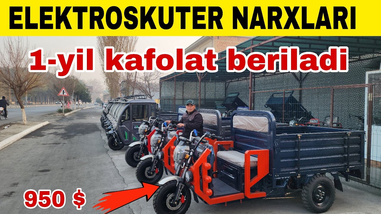 ELEKTROSKUTER NARXLARI 2025-YILDA NECHPUL BO'LYAPTI. +998911545554