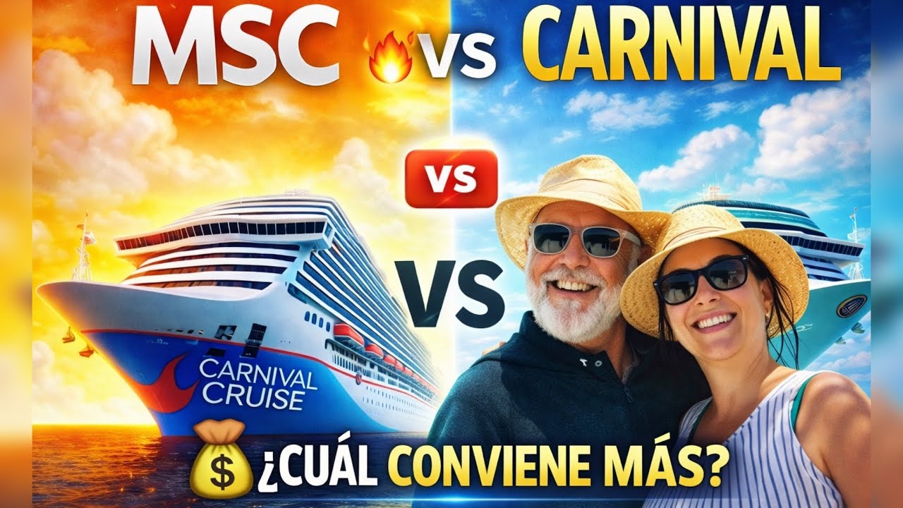 “MSC Cruises vs Carnival: Experiencia, precio y diversión comparados”
