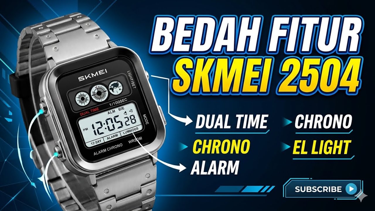 Cara Setting Waktu & Review SKMEI 2504