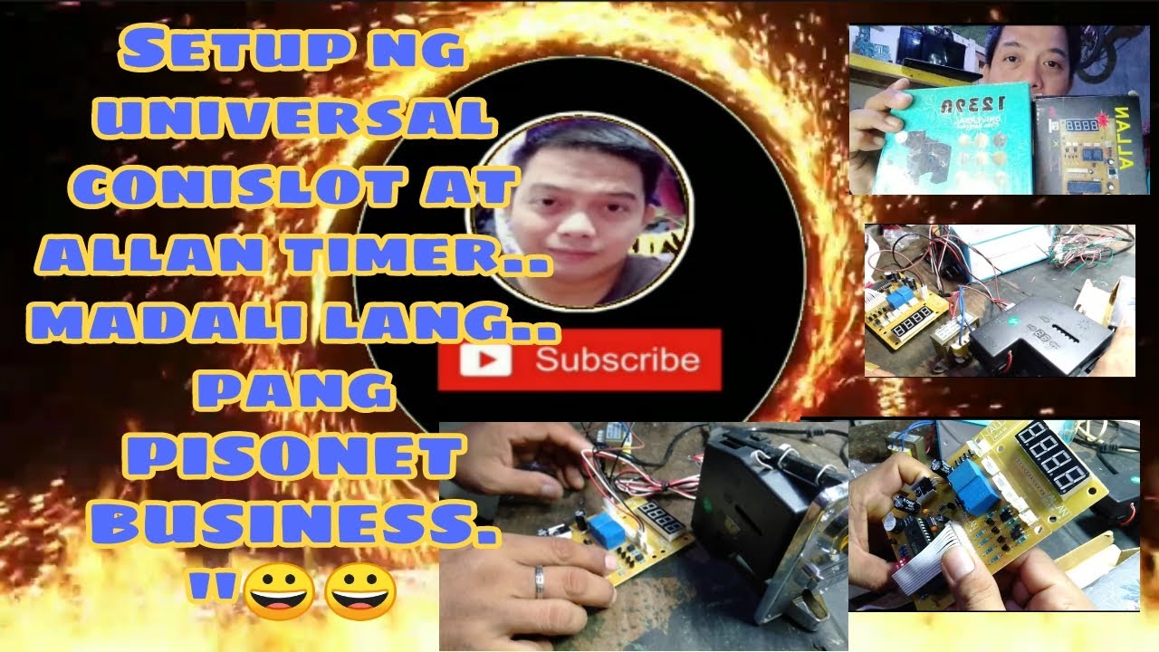 PAANO MAG SET-UP NG UNIVERSAL COINSLOT AT TIMER FOR PISONET.#pisonet#timer#coins