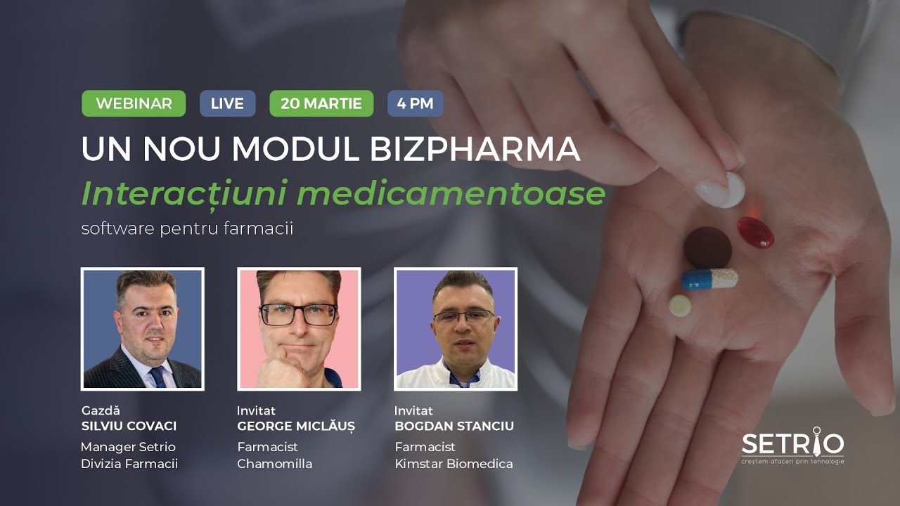 Modul BizPharma: Interacțiuni medicamentoase