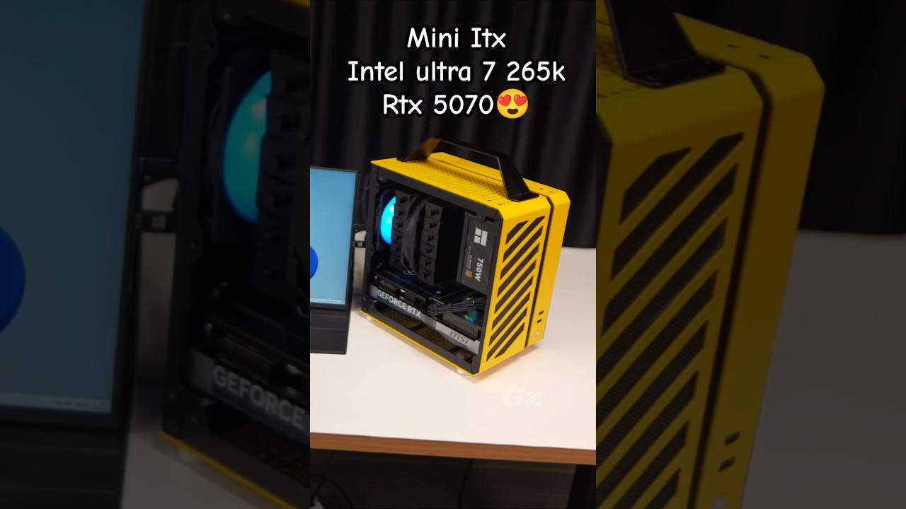 Powerful mini 🤏 itx gaming pc Build Intel ultra 7 265k 🔥 Rtx 5070 mini #pcbuild #miniitx #gaming #pc