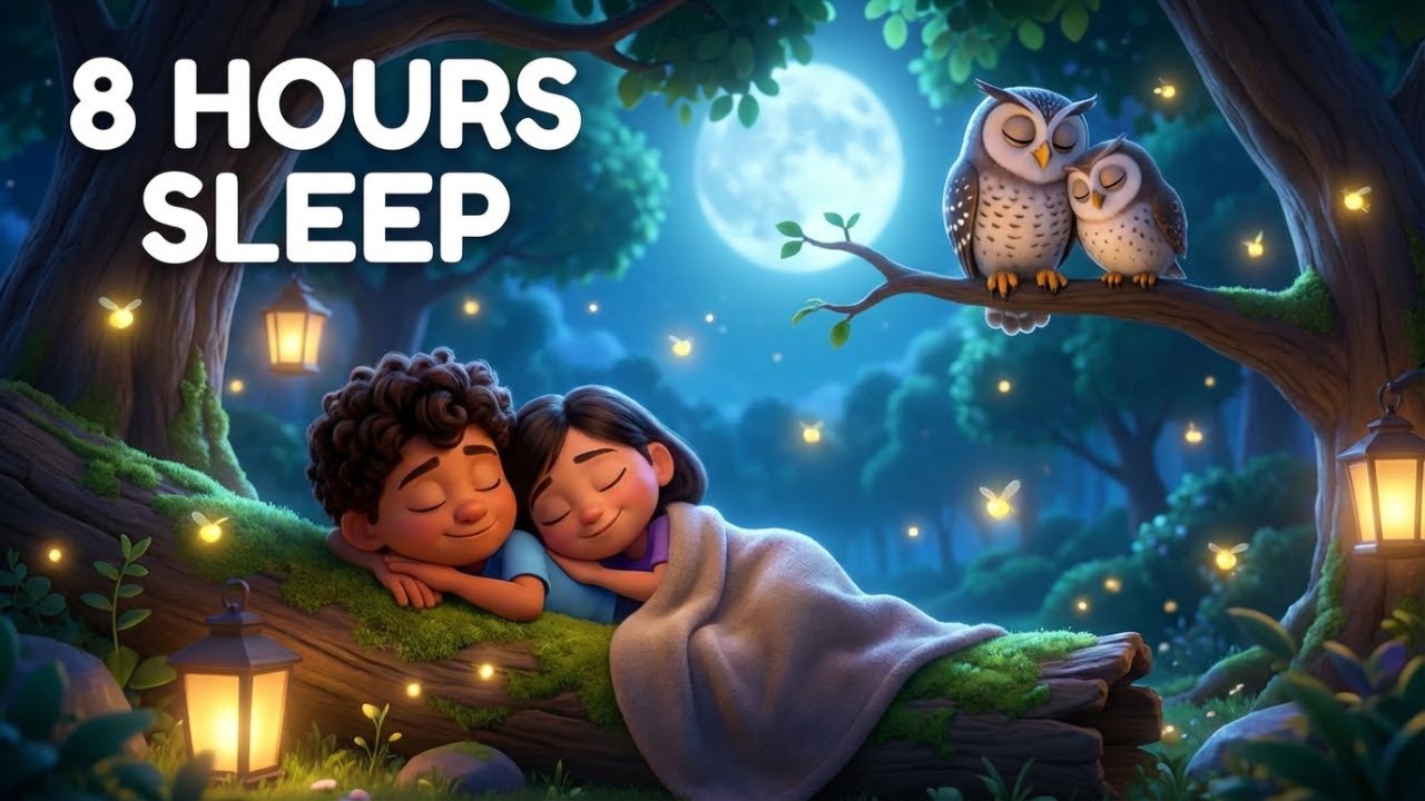 Sleepy Owl Lullaby - 8 Hours of Gentle Music for Baby Sleep