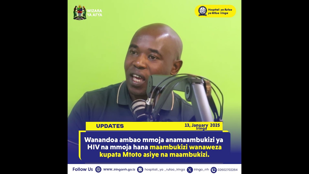 WANANDOA AMBAO MMOJA ANAMAAMBUKIZI YA HIV NA AMBAYE HANA MAAMBUKIZI WANAWEZA KUPATA MTOTO MZIMA.