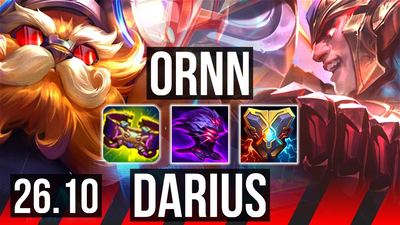 ORNN vs DARIUS (TOP) | KR Diamond | 26.10
