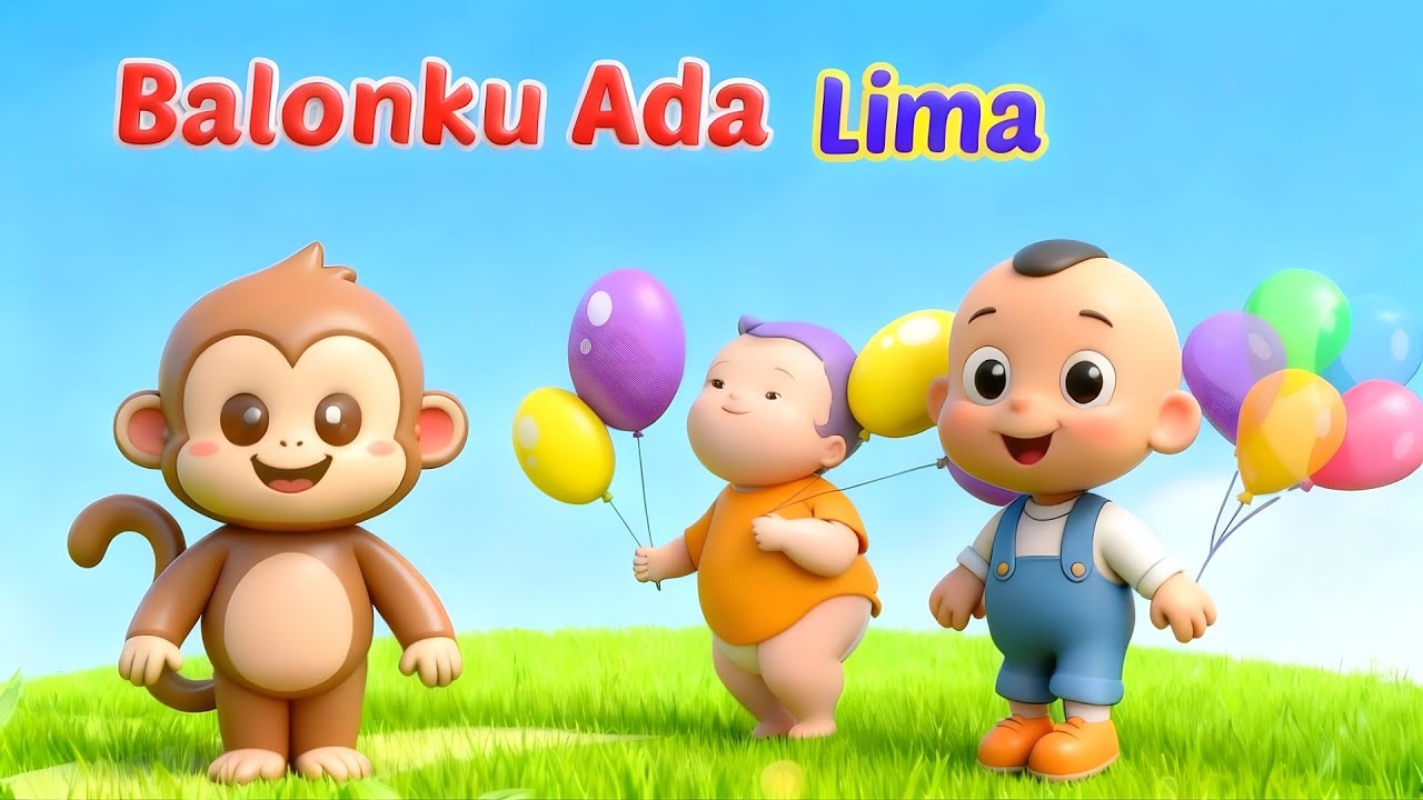Balonku Ada Lima - Lagu Anak Balita - Lagu Anak Anak - Lagu Anak Terlaris