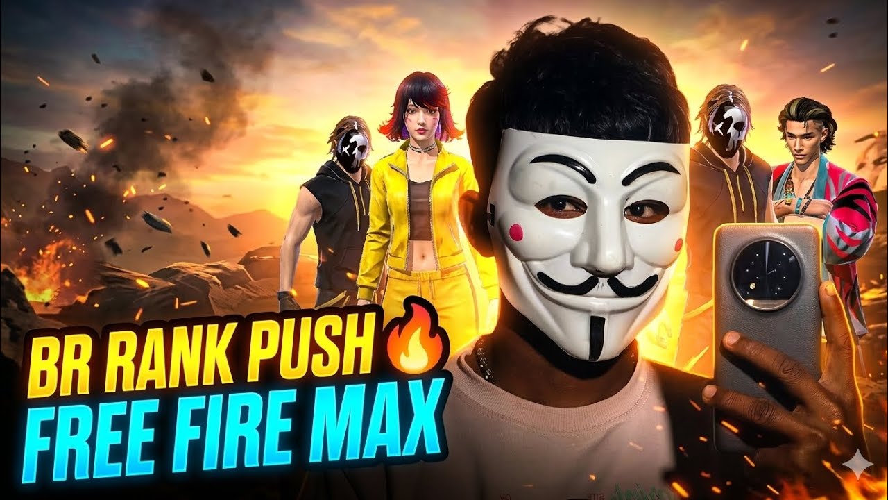🔥 BR Rank Push Full Gameplay 😱 | Intense Matches in Free Fire MAX Emoji use karo (🔥😈😱)  CTR increase