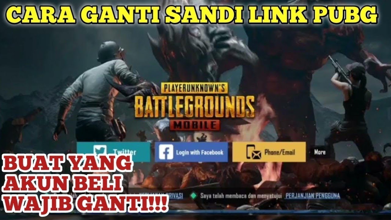 CARA GANTI SANDI LINK PUBG MOBILE‼️CARA GANTI SANDI EMAIL PUBG | BUAT YANG AKUN BELI WAJIB GANTI‼️