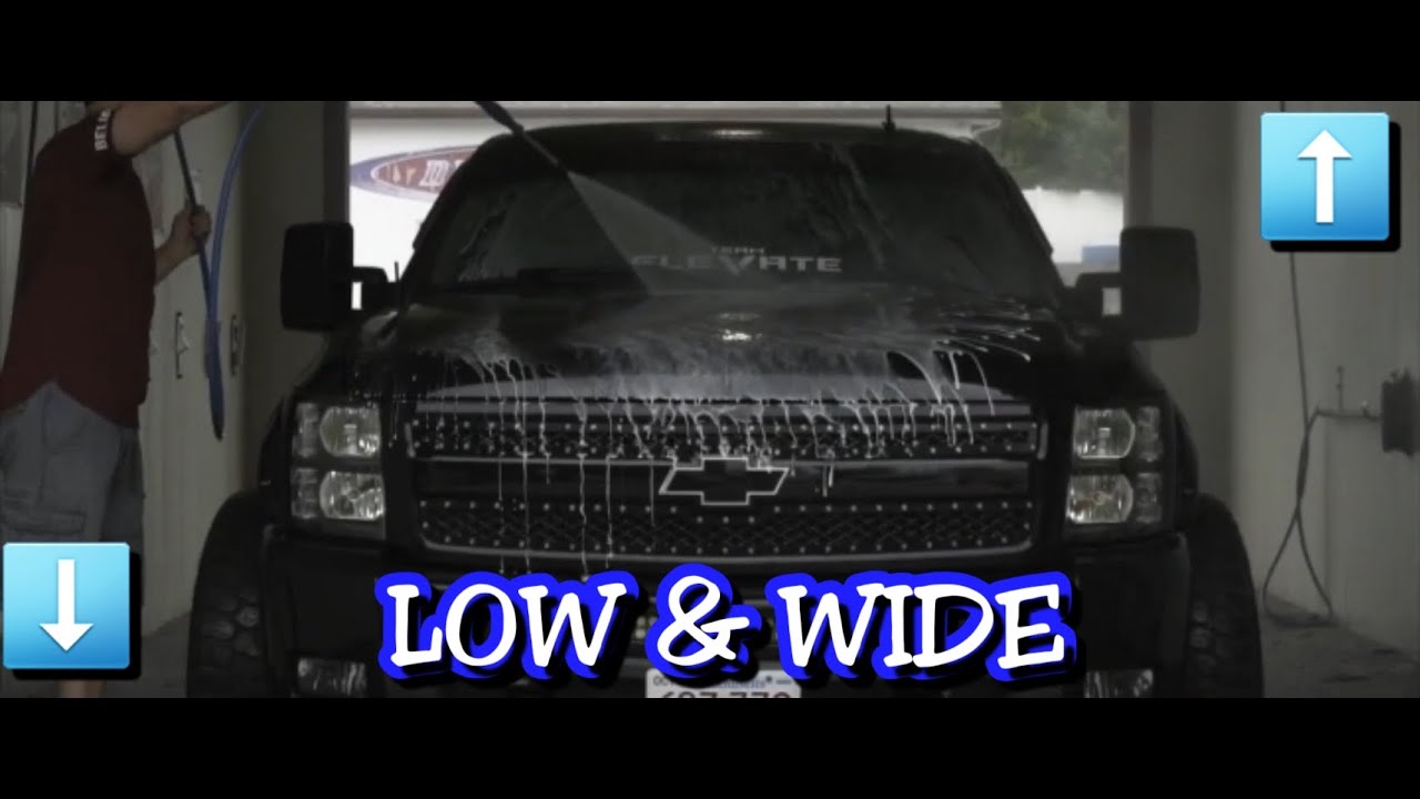 LOW & WIDE Blacked Out Silverado