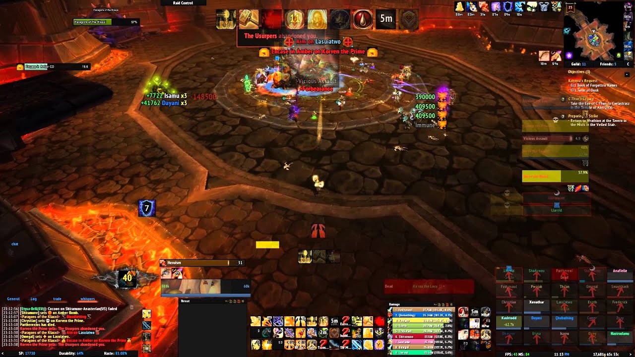 Klaxxi Paragons PTR clip - limited POV on Strong Legs ability